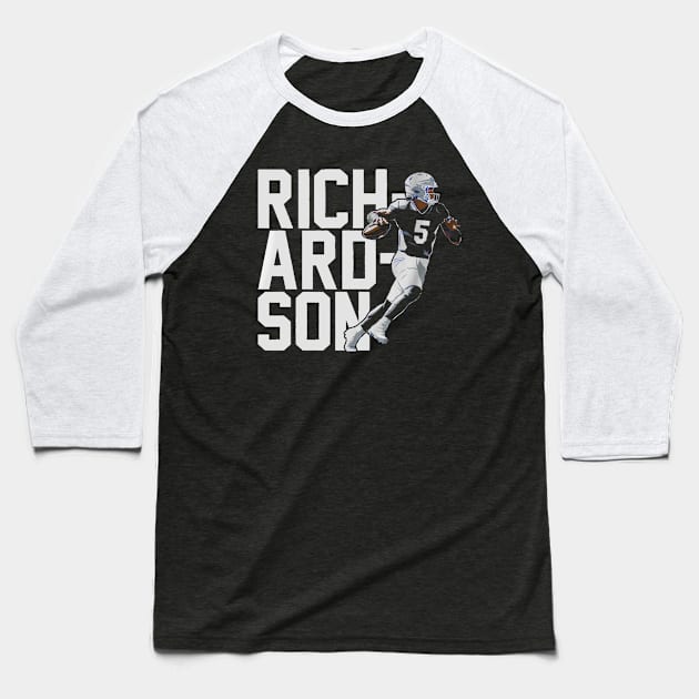 Anthony Richardson Action Pose Baseball T-Shirt by stevenmsparks